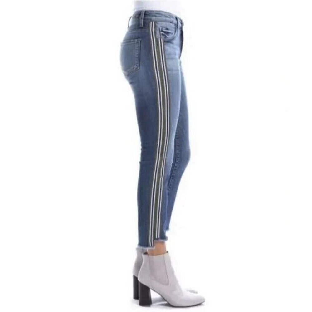 KUT from the KLOTH Reese Medium Wash Denim Side Stripe Ankle Jeans Size 2